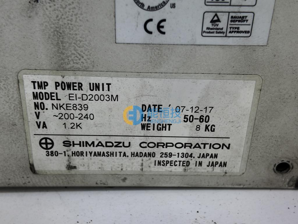 岛津分子泵控制器 型号：EI-D2003M 实拍图3